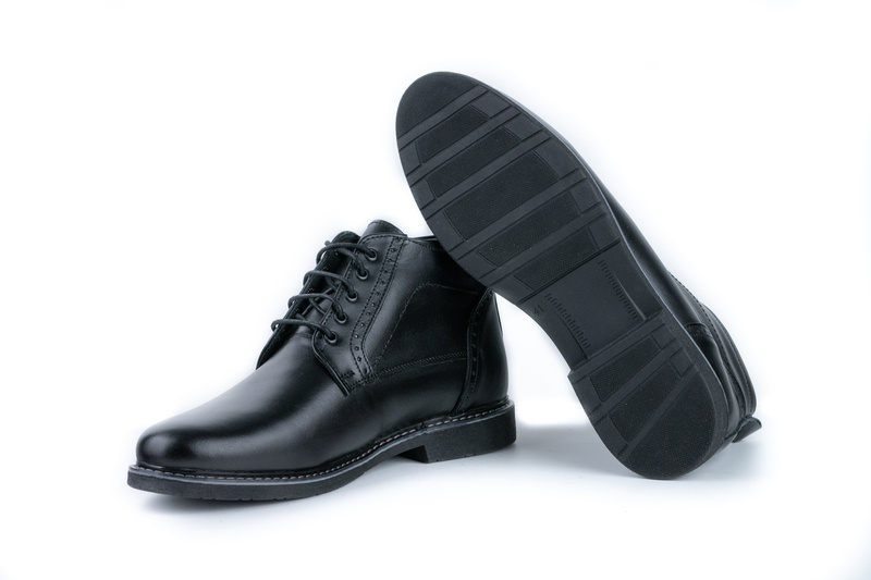Ghete Casual Barbati Negru din Piele naturala 3020
