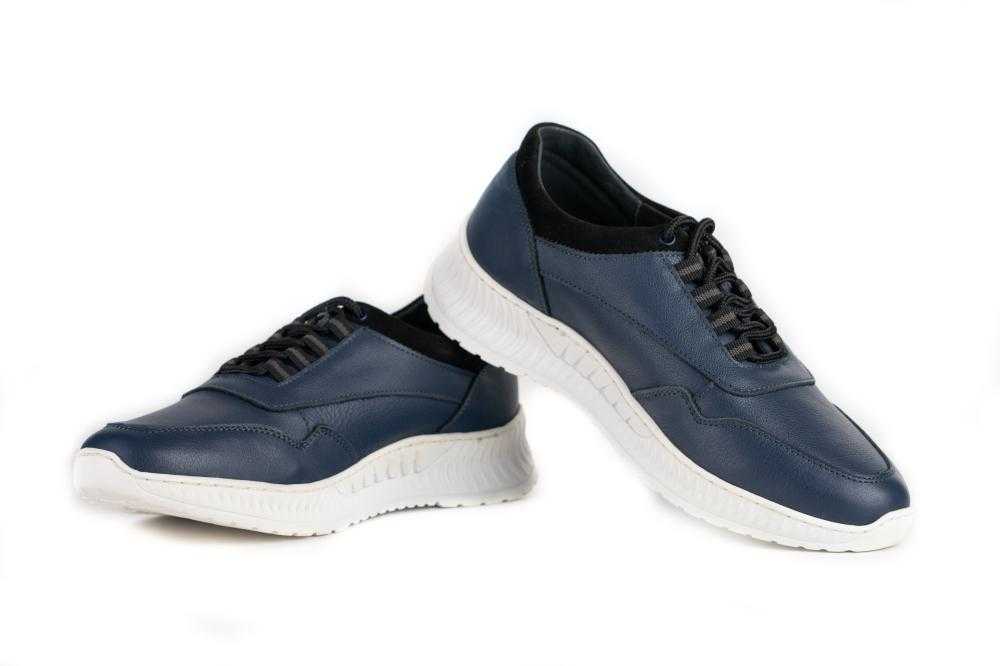 Pantofi Casual Barbati Bleumarin din Piele naturala 1061