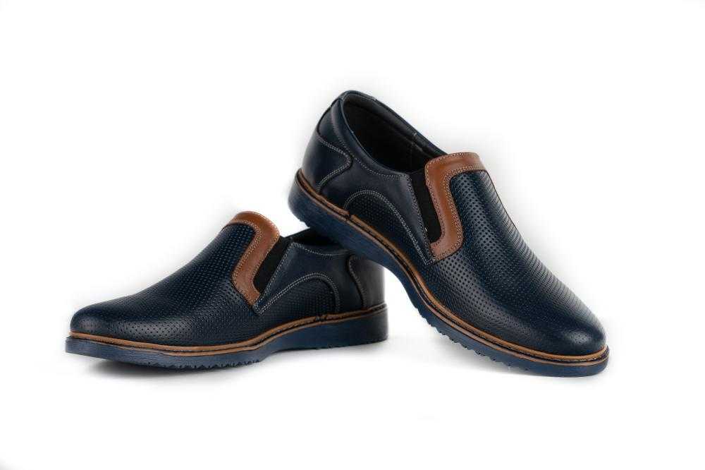 Pantofi Casual Barbati Bleumarin din Piele naturala 1051