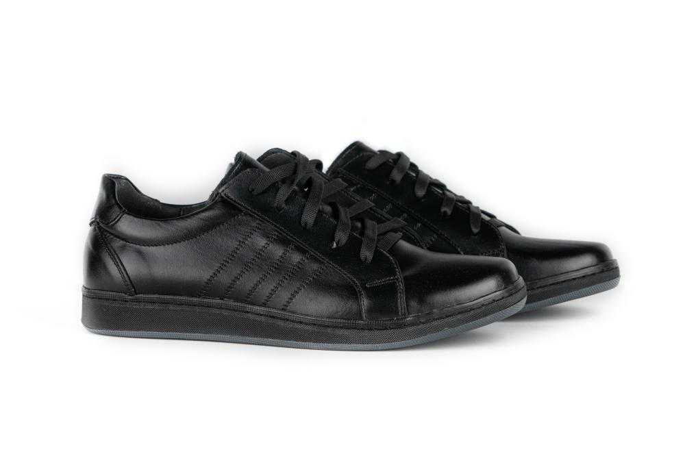 Pantofi Casual Barbati Negru din Piele naturala 1053