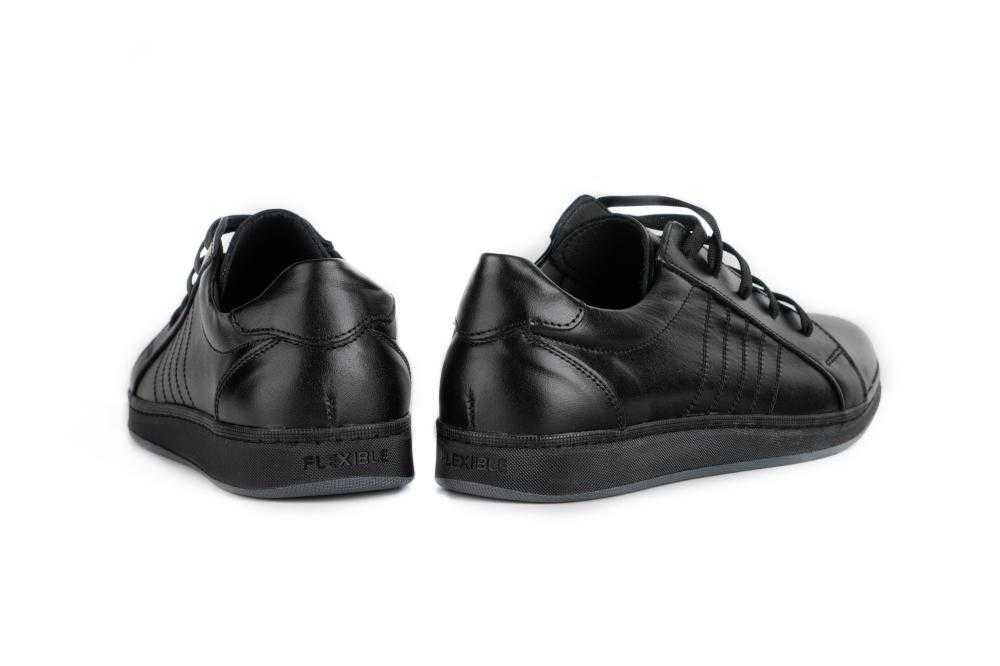Pantofi Casual Barbati Negru din Piele naturala 1053