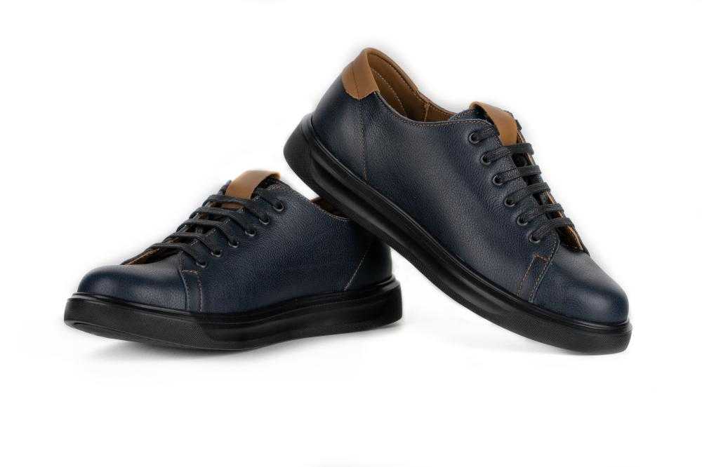 Pantofi Casual Barbati Bleumarin din Piele naturala 1052