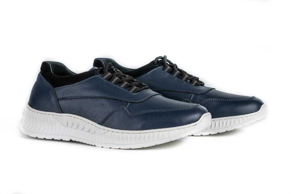 Pantofi Casual Barbati Bleumarin din Piele naturala 1061